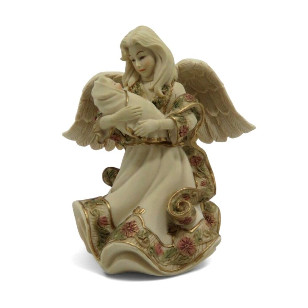 Avon Figurine Mother Child Angel Decor China Vintage